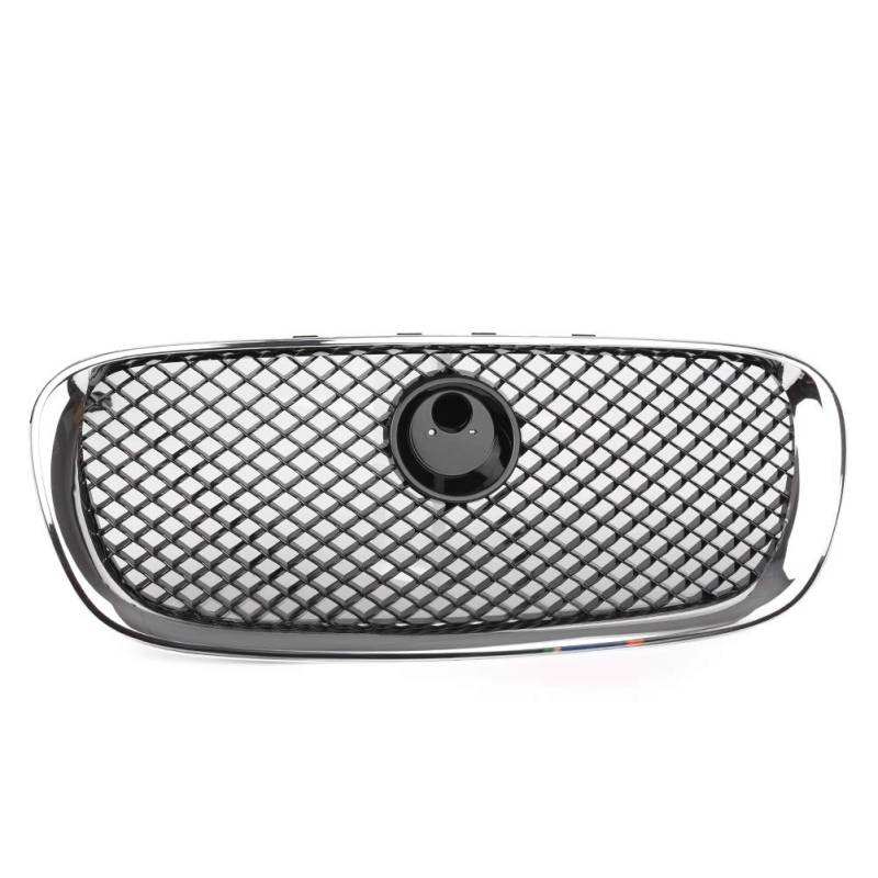 YFUK ABS Front Stoßstange Mesh Grill Oberen Kühlergrill Schwarz & Silber Für Jaguar XF 08-2011 Auto von GZYF