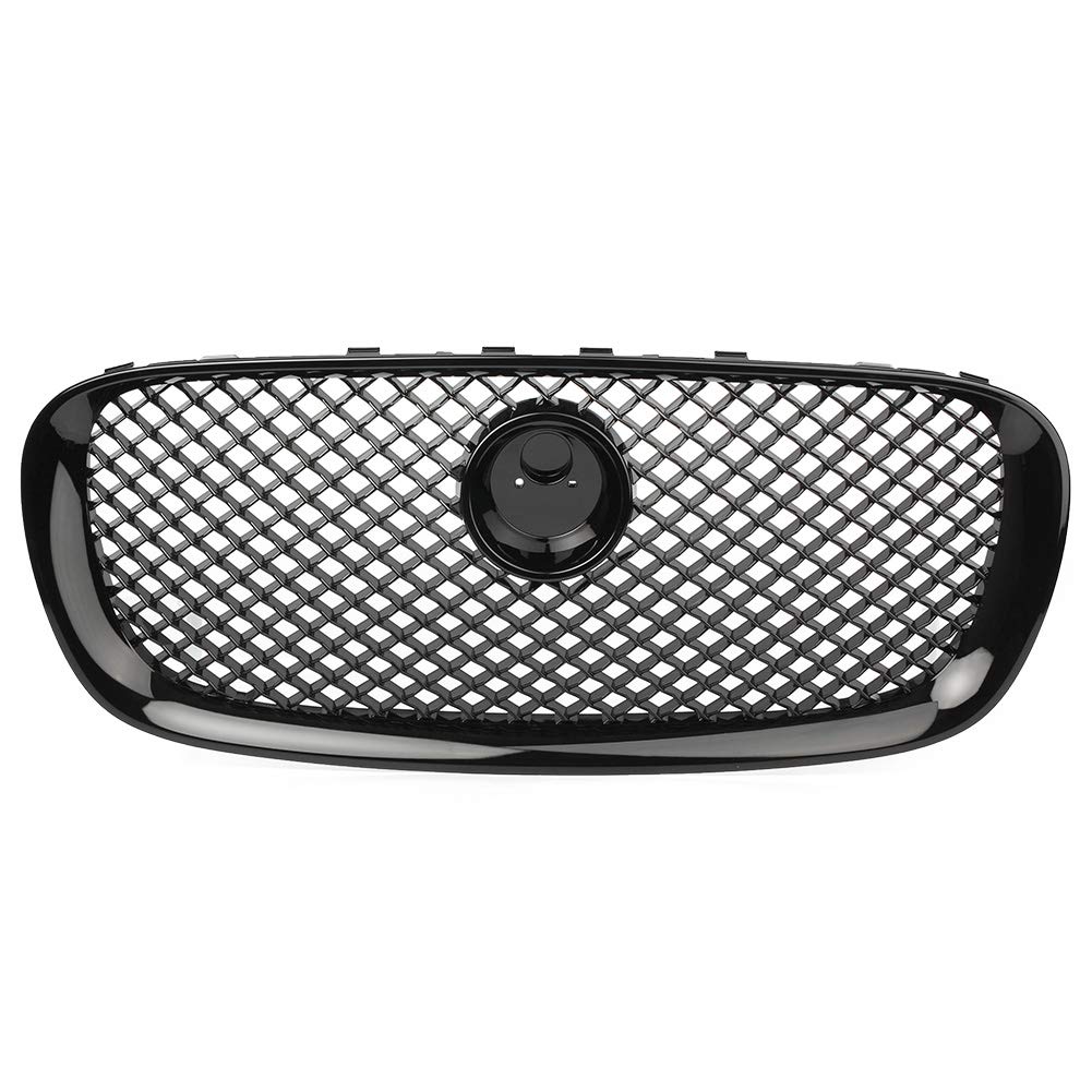 YFUK ABS Frontstoßstange Mesh Grill Oberen Kühlergrill Schwarz Für Jaguar XF 08-2011 Auto von GZYF