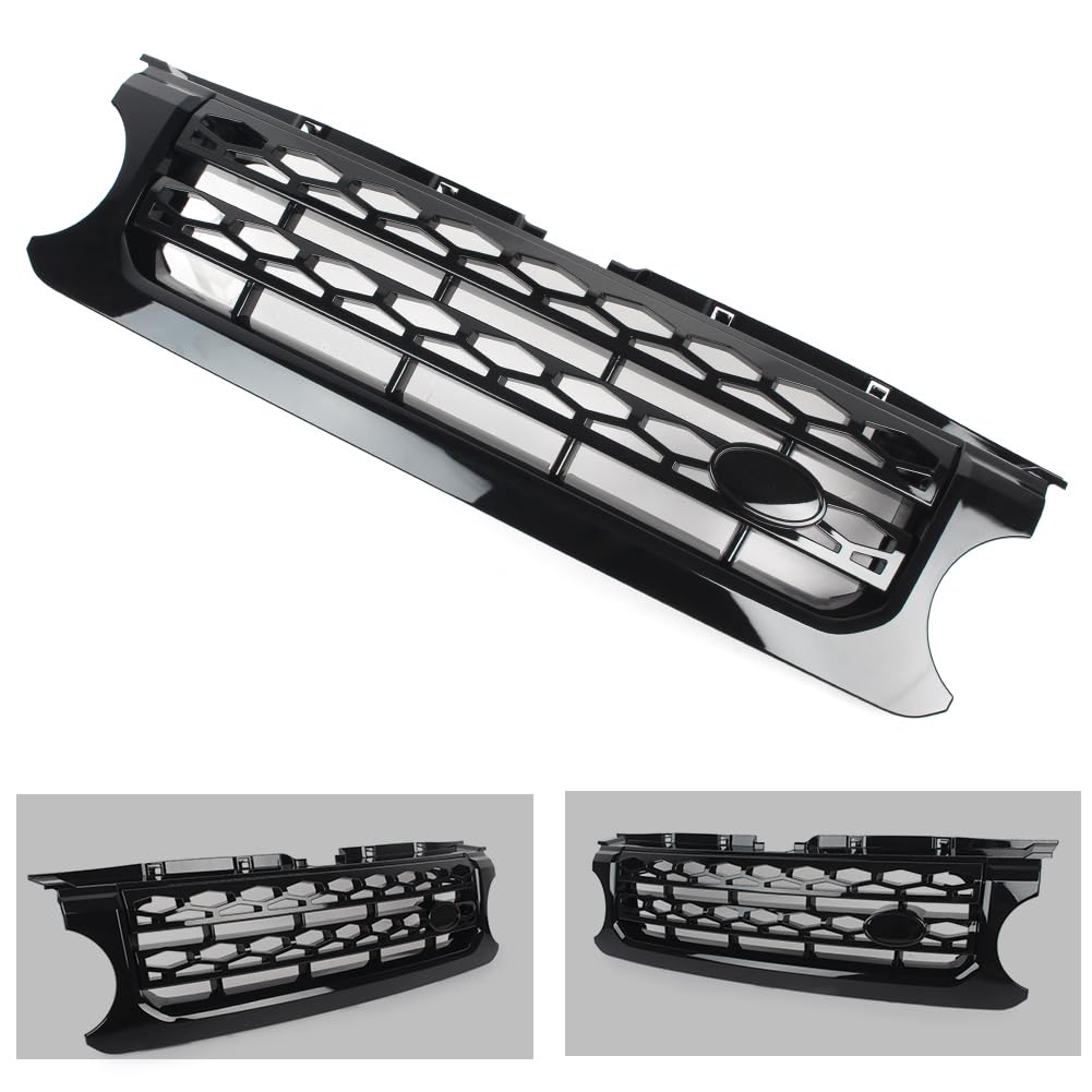 YFUK Front Upper Grille Grill Stoßstange ABS Glossy Black Für LR4 2010-2013 Auto von GZYF