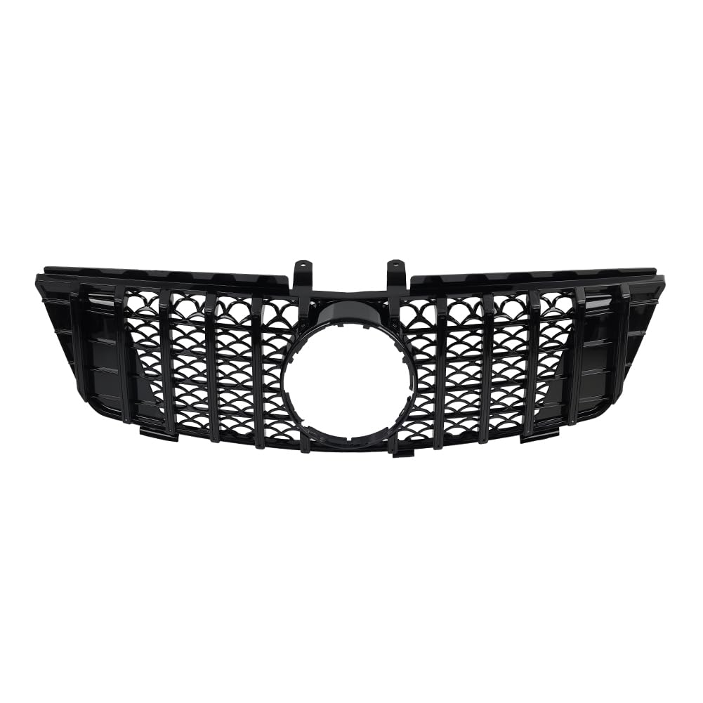 YFUK Frontgrill GTR Style Hood Grill Für ML Klasse W164 ML320 ML350 2005-2008 ABS Schwarz von GZYF