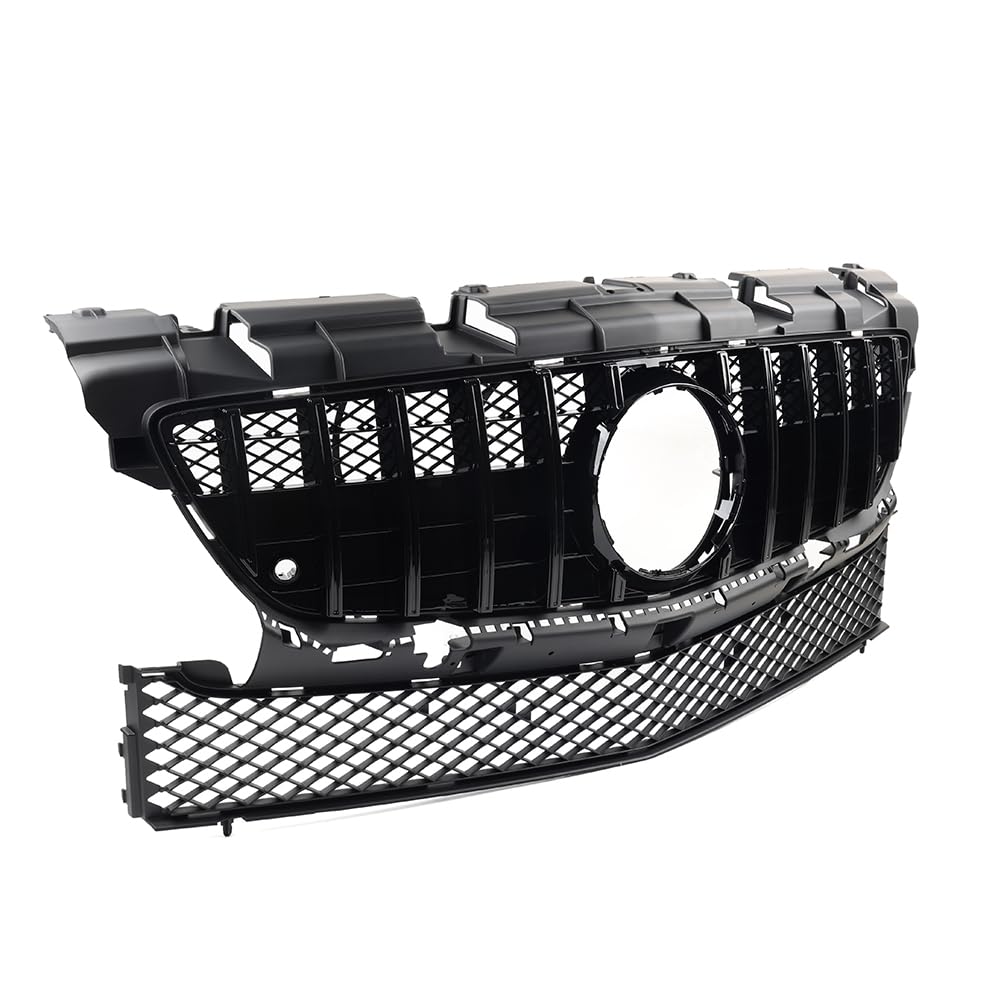 YFUK Frontgrill GTR Style Hood Grill Für SLK Klasse R172 SLK200 SLK350 2011-2016 ABS Schwarz von GZYF