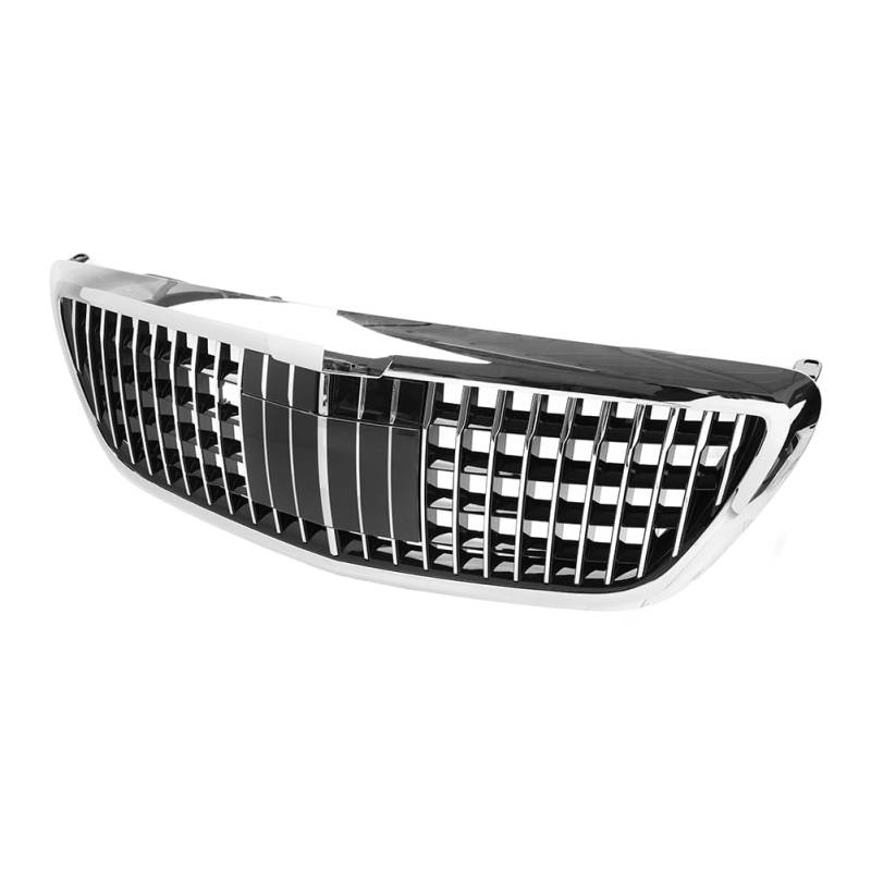 YFUK Frontgrill Kühlergrill Für S-Klasse W222 S450 S550 2014-2020 ABS Schwarz ; Chrom von GZYF