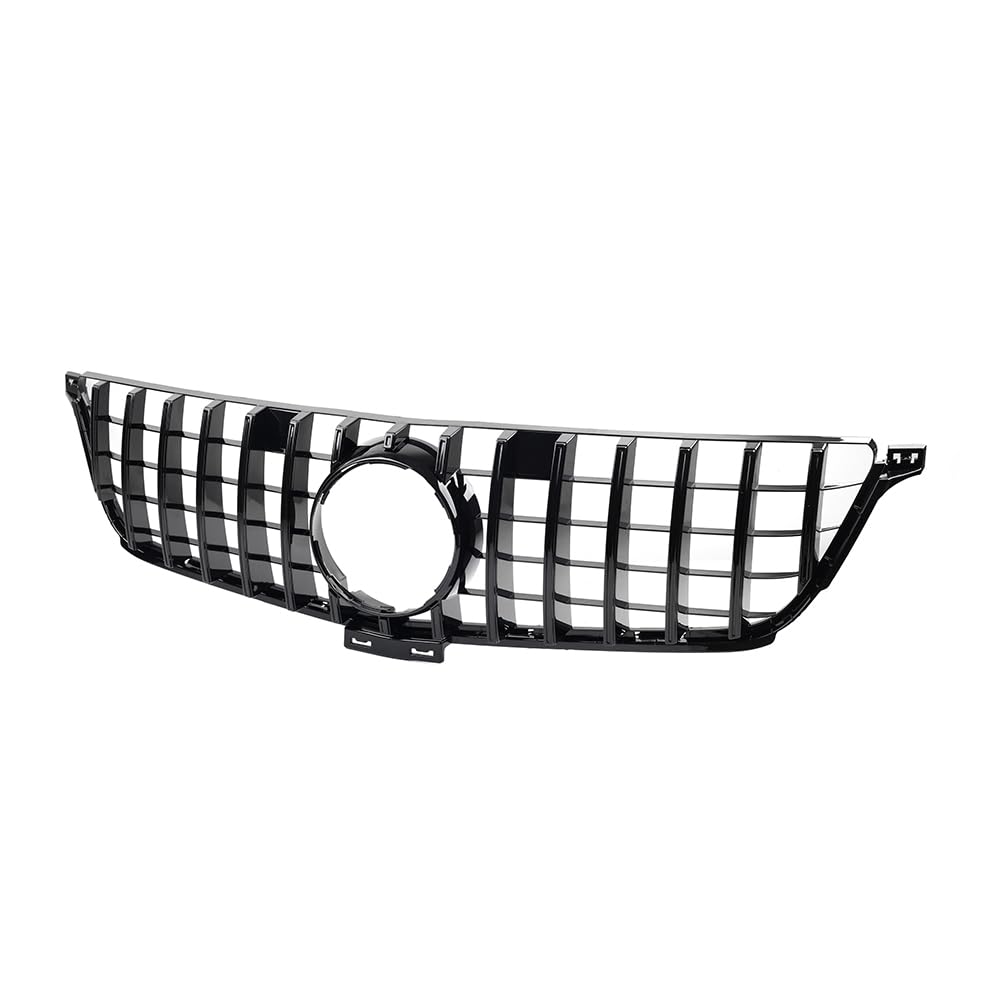 YFUK Frontstoßstange GTR Style Haubengrill ABS Schwarz Für ML Klasse W166 ML300 ML320 2012-2015 von GZYF