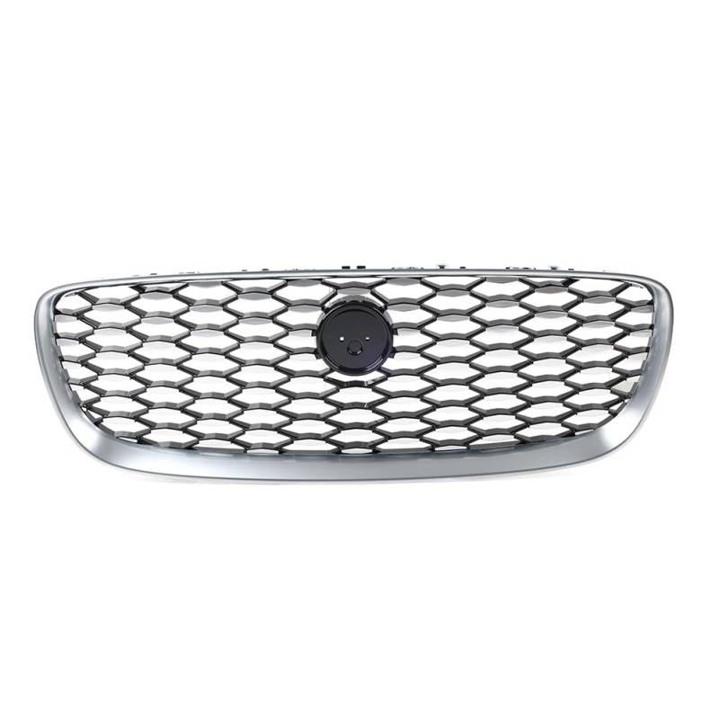 YFUK Frontstoßstange Mesh Grille Oberer Lufteinlassgrill ABS Silber & Schwarz Für Jaguar XF 2016-2019 Auto von GZYF