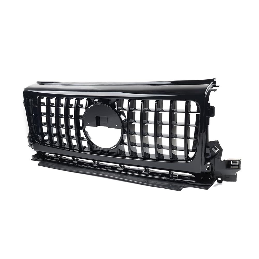 YFUK GTR Style Kühlergrill Stoßstange Grill Mesh Schwarz ABS Für G Klasse G500 G550 W464 2019-2024 Auto von GZYF