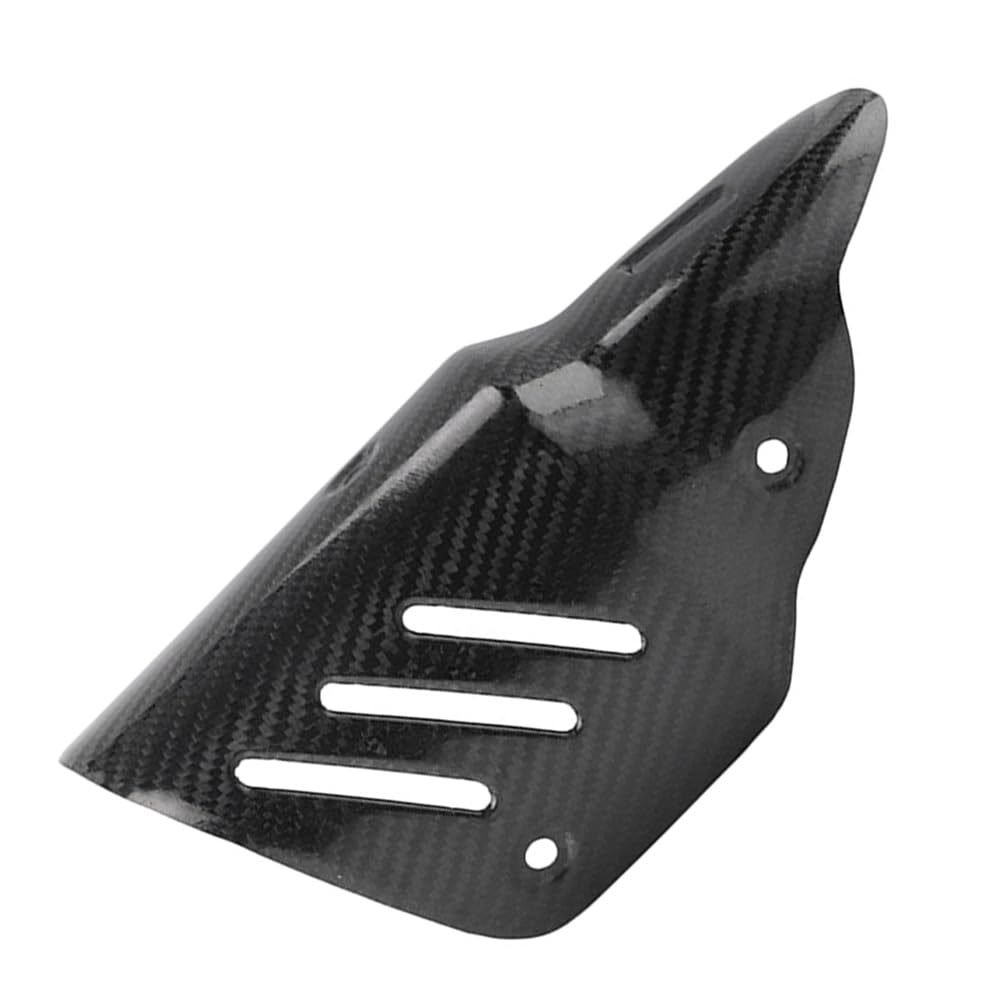 YFUK Motorrad Auspuff Hitzeschild Schutzfolie Abdeckung Für Universal Motorräder für Real Carbon Fiber Schwarz von GZYF