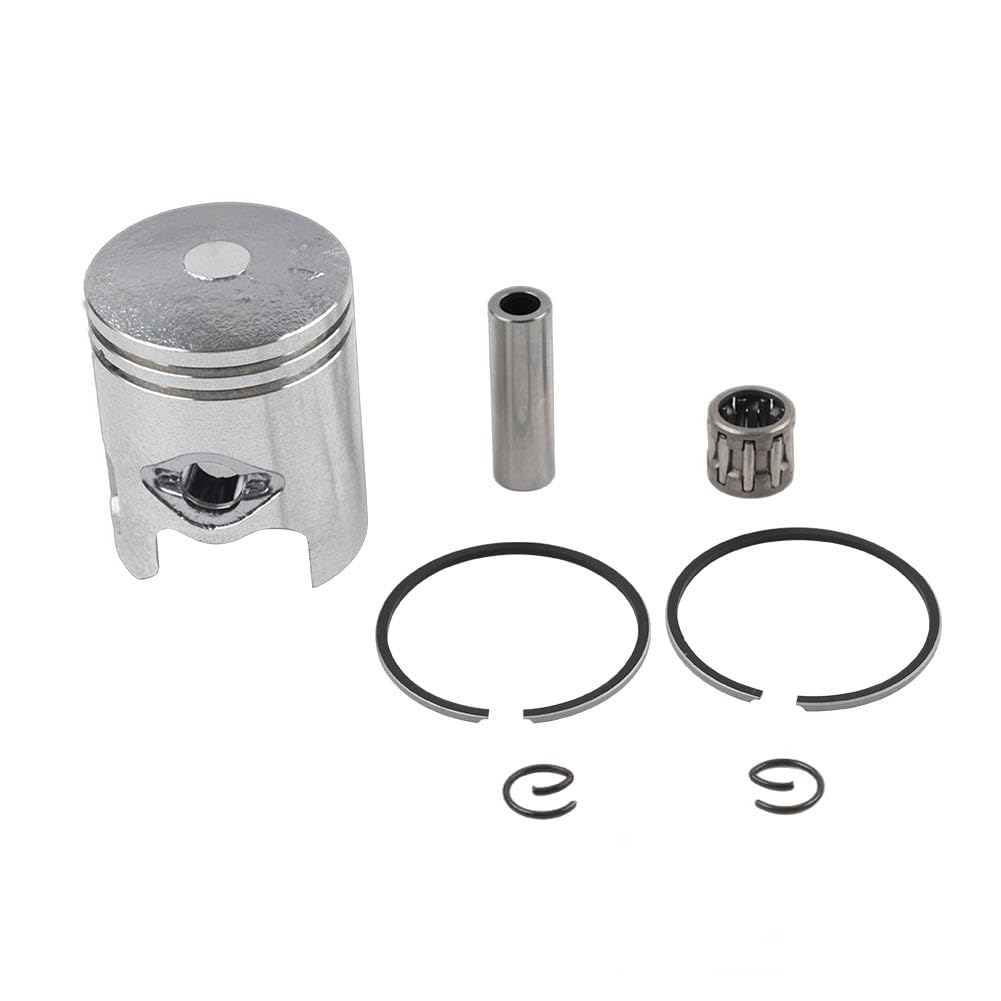 YFUK Motorrad Kolben Kit 40MM 10MM Pin Ring Stahl Silber Für Jog 50cc 2-takt Motor ATV Rolle von GZYF