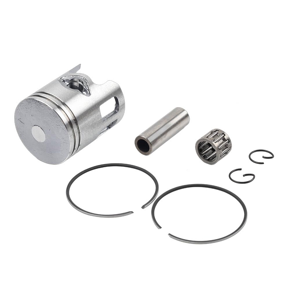 YFUK Motorrad Kolben Kit 40MM 12MM Pin Ring Stahl Silber Für Jog 50cc 2-takt Motor ATV Rolle von GZYF