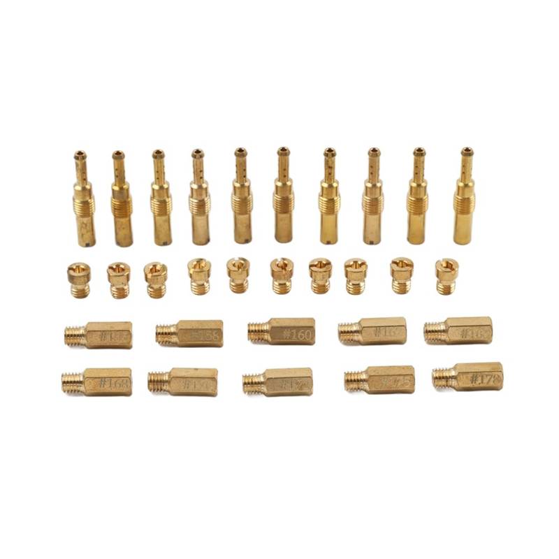 YFUK Vergaser Wichtigsten Jets 20 PCS Und Langsam Pilot Jet Kit 10 PCS Messing Für CVK Für PWK Für PE Für Für von GZYF