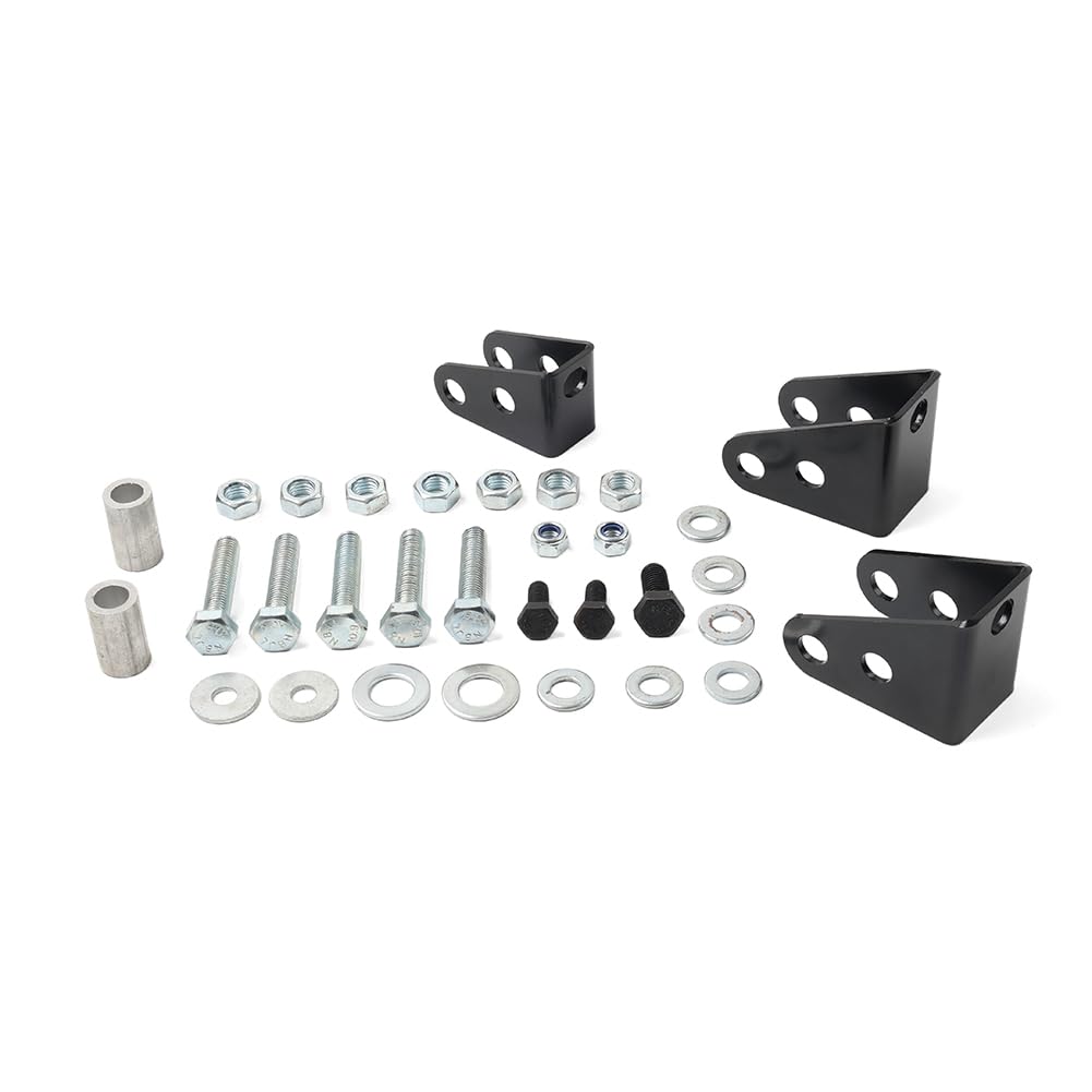 YFUK Vorne Hinten Federbein Spacer Lift Kit 1set Für FourTrax TRX300 1993-00 Heavy-Duty Stahl Silber & Schwarz von GZYF