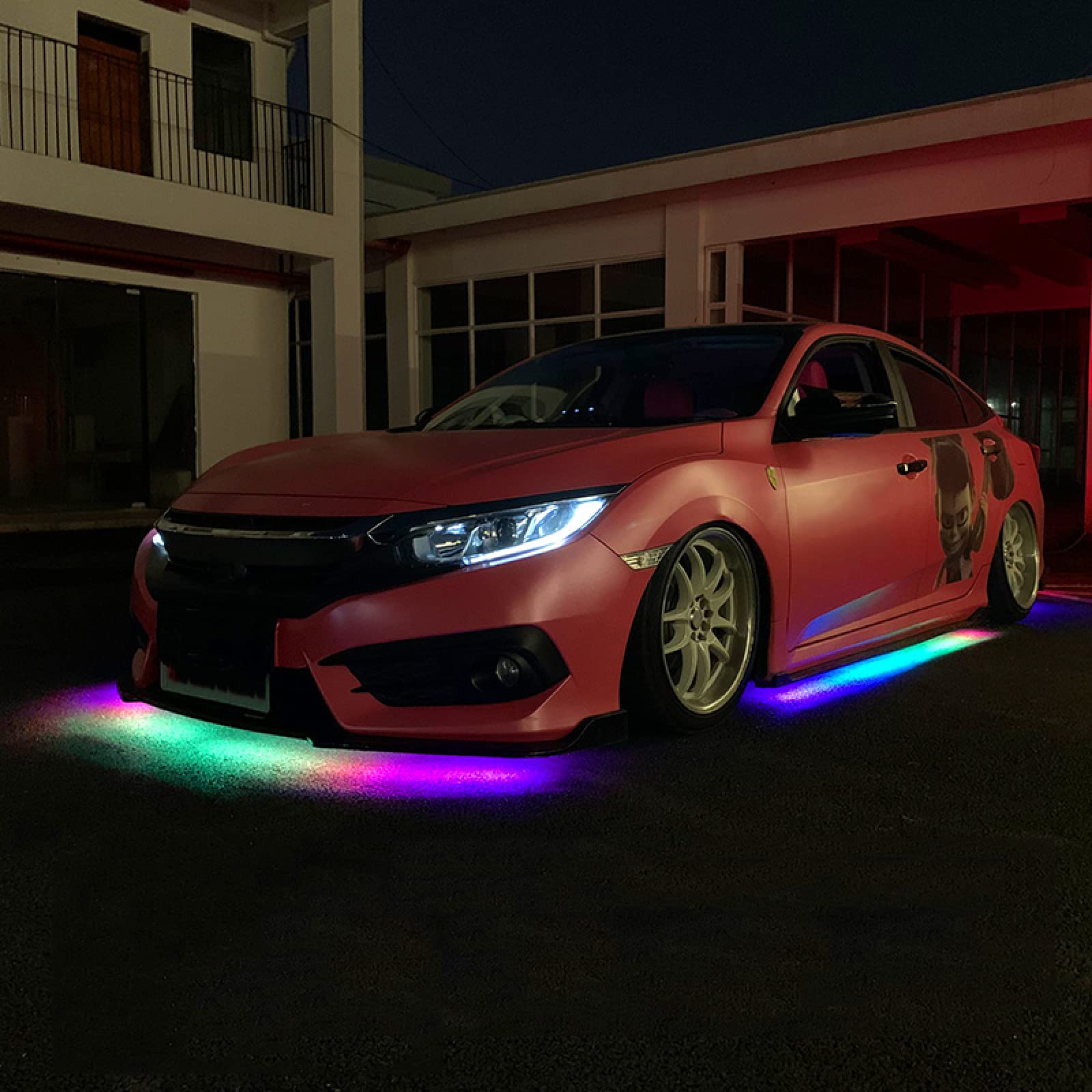 LED Unterbodenbeleuchtung Auto, LED Auto Unterboden Neon Licht Farbe Auto Chassis Light mit Sprachsteuerung und Anwendungssteuerung, Auto Sachen Gadgets für Deko von GZYZXP