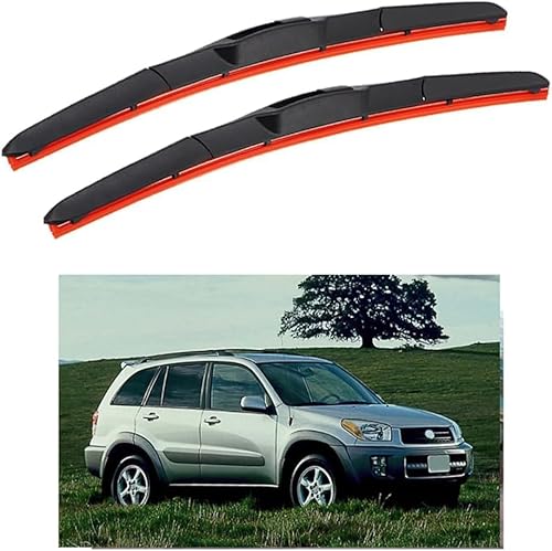 Auto Scheibenwischer für-Toyota RAV4 MK2 22"+19" 2000-2005, Hochwertige Wischergummi Klare Sicht ErsatzZubehör von GaBlok