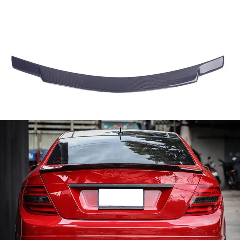 Auto Kofferraum Heck Spoiler für Mercedes-Benz C-Class W204 12-15 Dachspoiler Heckspoiler Heckflügel Flügel Fahrzeug Stabilität Dekoration Tuning-Zubehör von GaNkas