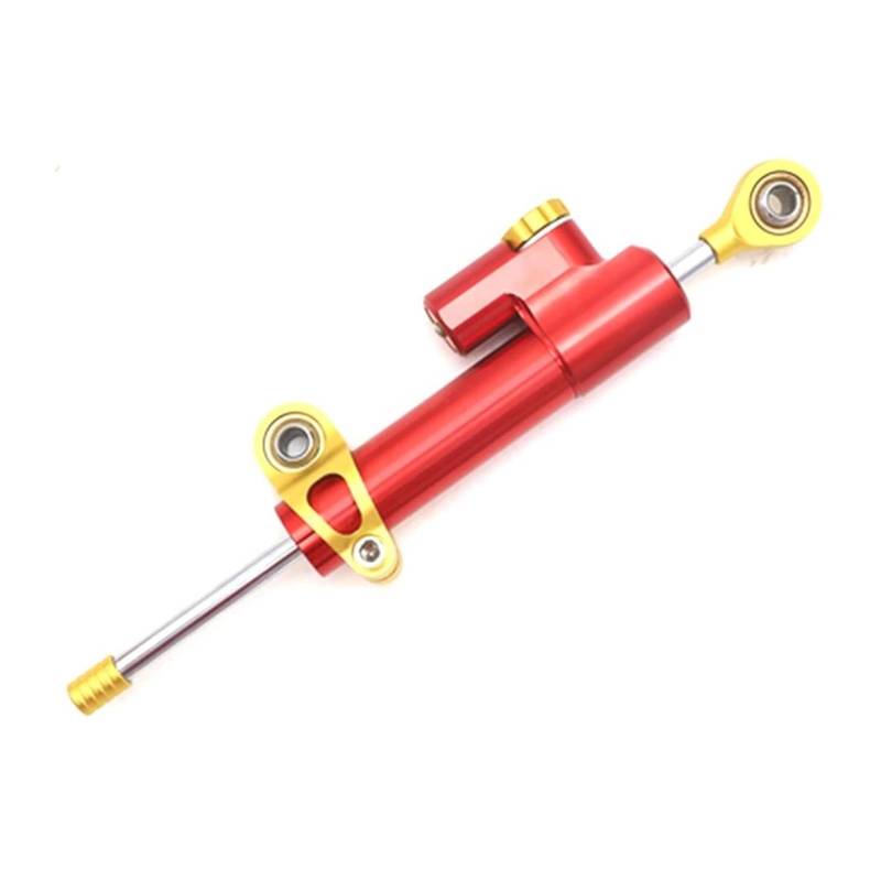 Motorradhalterung Einstellbarer Lenkungsdämpfer Richtungsdämpfer Stoßdämpfer Stabilisator Motorrad Aluminium Einstellbar Für MT-09 Tracer Stoßdämpfer CNC-Montagesatz(Red Gold) von GaRcan