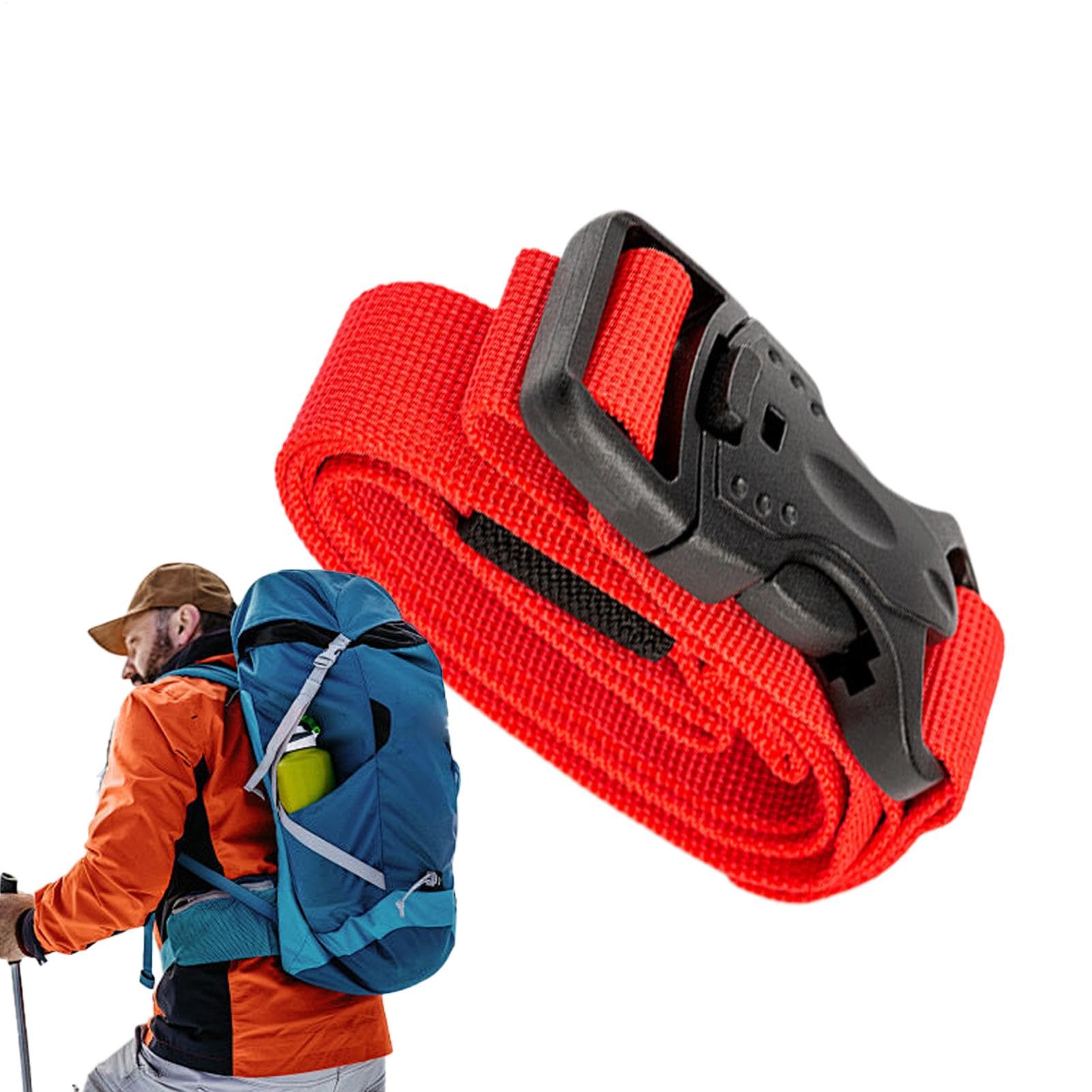 Gacqpli Gepäckbänder für Koffer, Koffergurt,Nylon -Peitschen -Gurt | Einstellbarer Frachtgürtel zum Campen, Wandern, Klettern, Reisen, Outdoor -Sportarten von Gacqpli