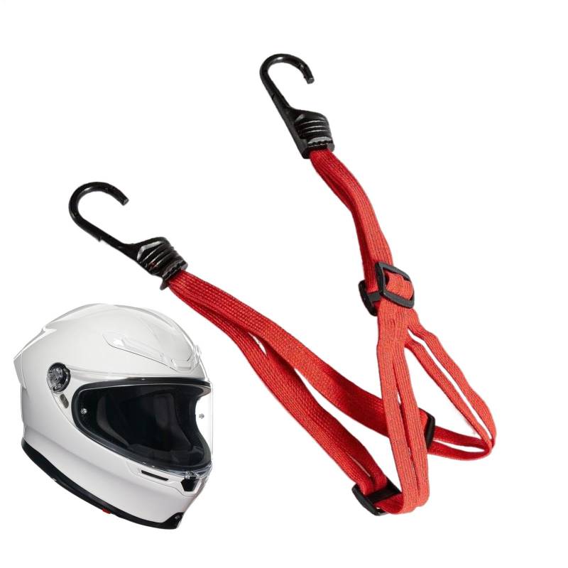 Gacqpli Motorradhelmseil, Motorradhelm Bungee Cord | Verdickte Motorradgurte Helmseil - Outdoor -Abenteuerzubehör, 2 Haken für festen Halten von Gacqpli