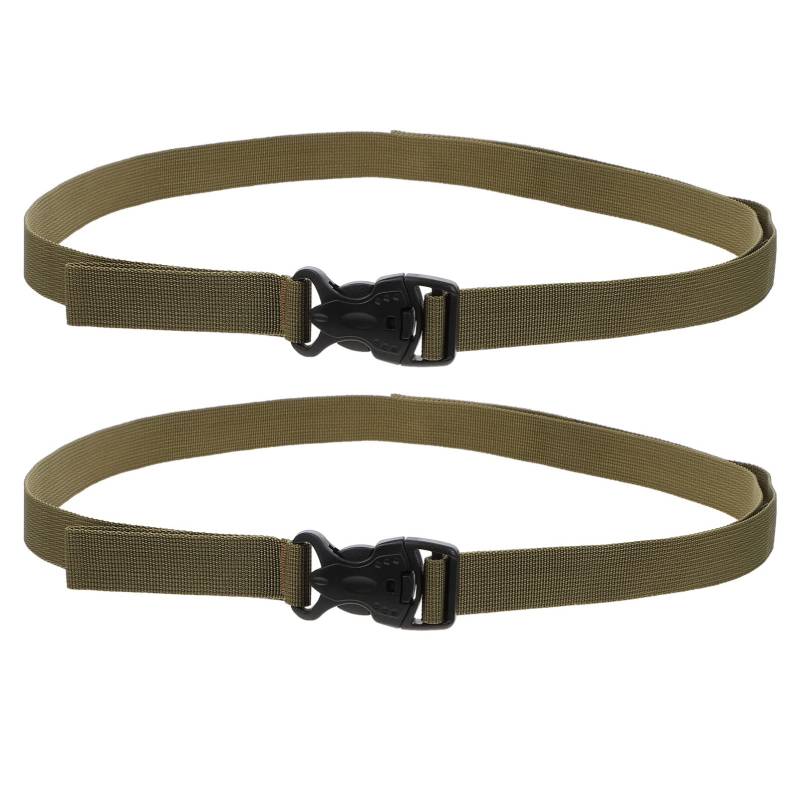 Gadpiparty 2 STK Gepäckband Gepäck Seile Sicherungsgurte Ratschengurte Gepäckspanngurte zeltzubehör rucksackverband Bindegurte für Gepäck Zurrgurte für den Outdoor-Bedarf Polypropylen Khaki von Gadpiparty