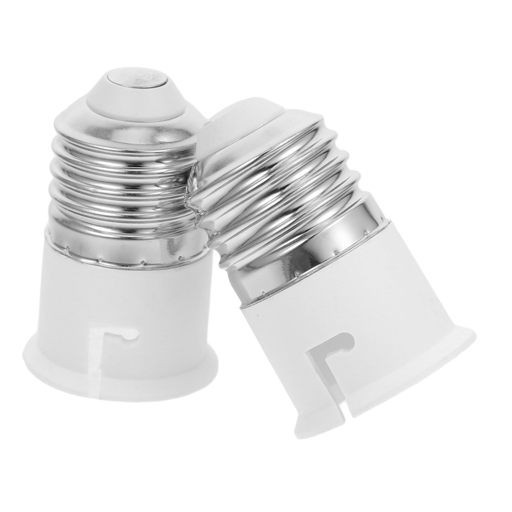 Gadpiparty 2St Lampenadapter schwenkbare Steckdose Schraube Glühbirne e27 glühbirne E zu B Adapter Lampenfassung Adapter Leuchtstoff-auf-LED-Adapter E27-zu-B22-Basiskonverter pbt Weiß von Gadpiparty