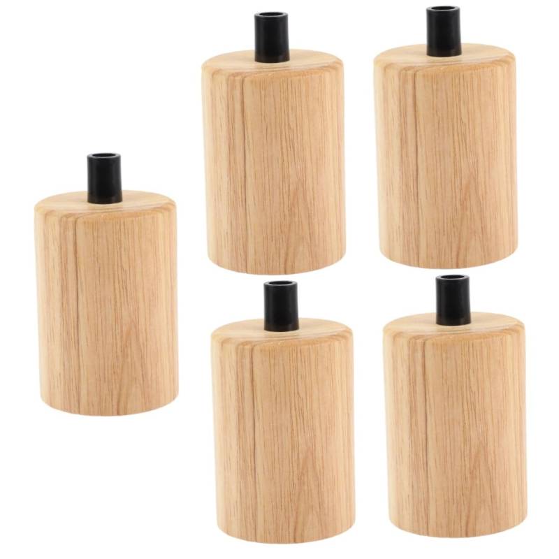 Gadpiparty 5St Lampenfassung aus Holz Glühbirnenfassung Lampenhalter holzlampe Holzdeckenleuchte e27 birne Adapter für Glühbirnen Kronleuchter Lampenfassung Die Glühbirne Lampenkopf von Gadpiparty