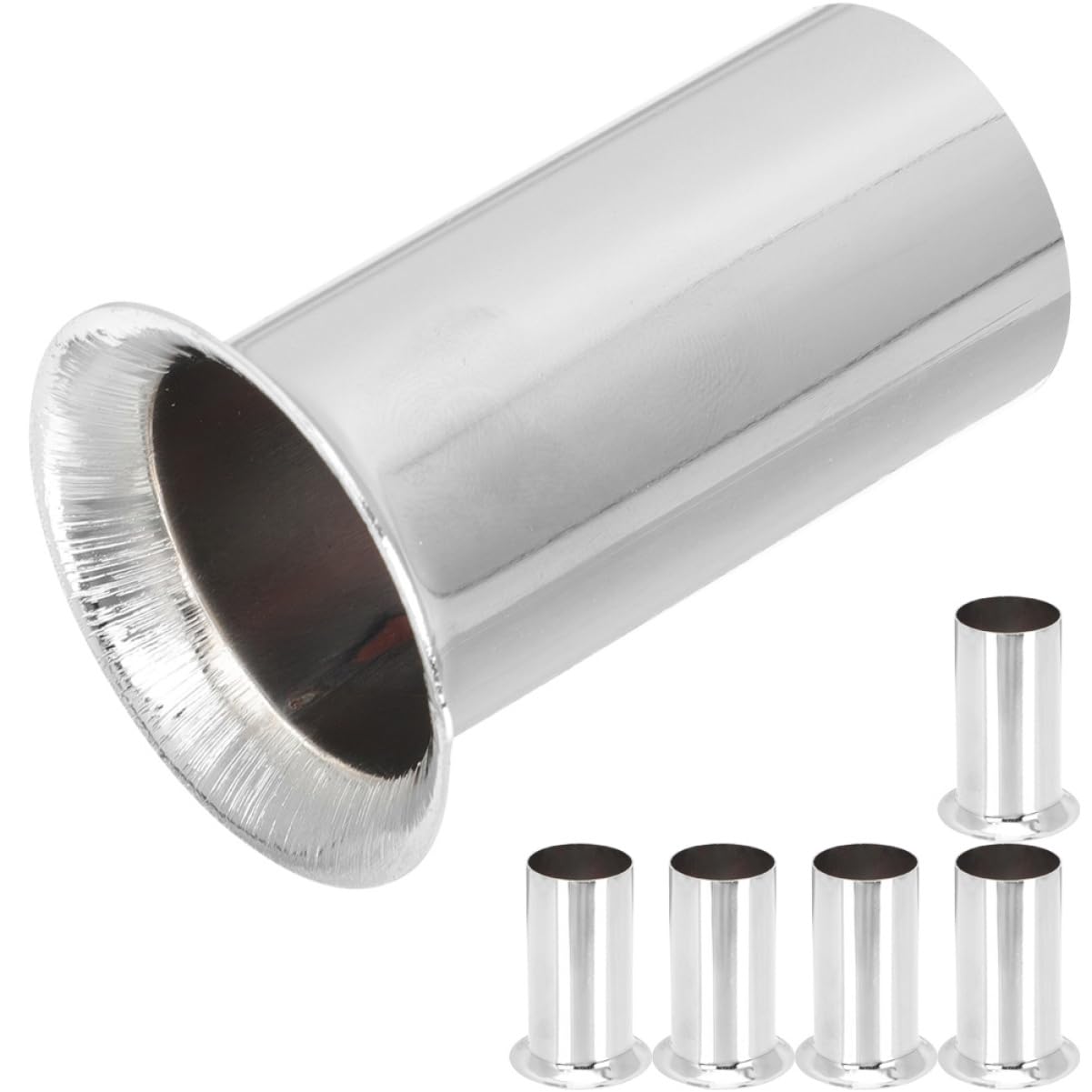 Gadpiparty E14 Kronleuchter Lampenfassung Flanging Sleeve Für Dekorative Beleuchtung Chrombeschichtete Und Kristallverarbeitung 30x80mm von Gadpiparty