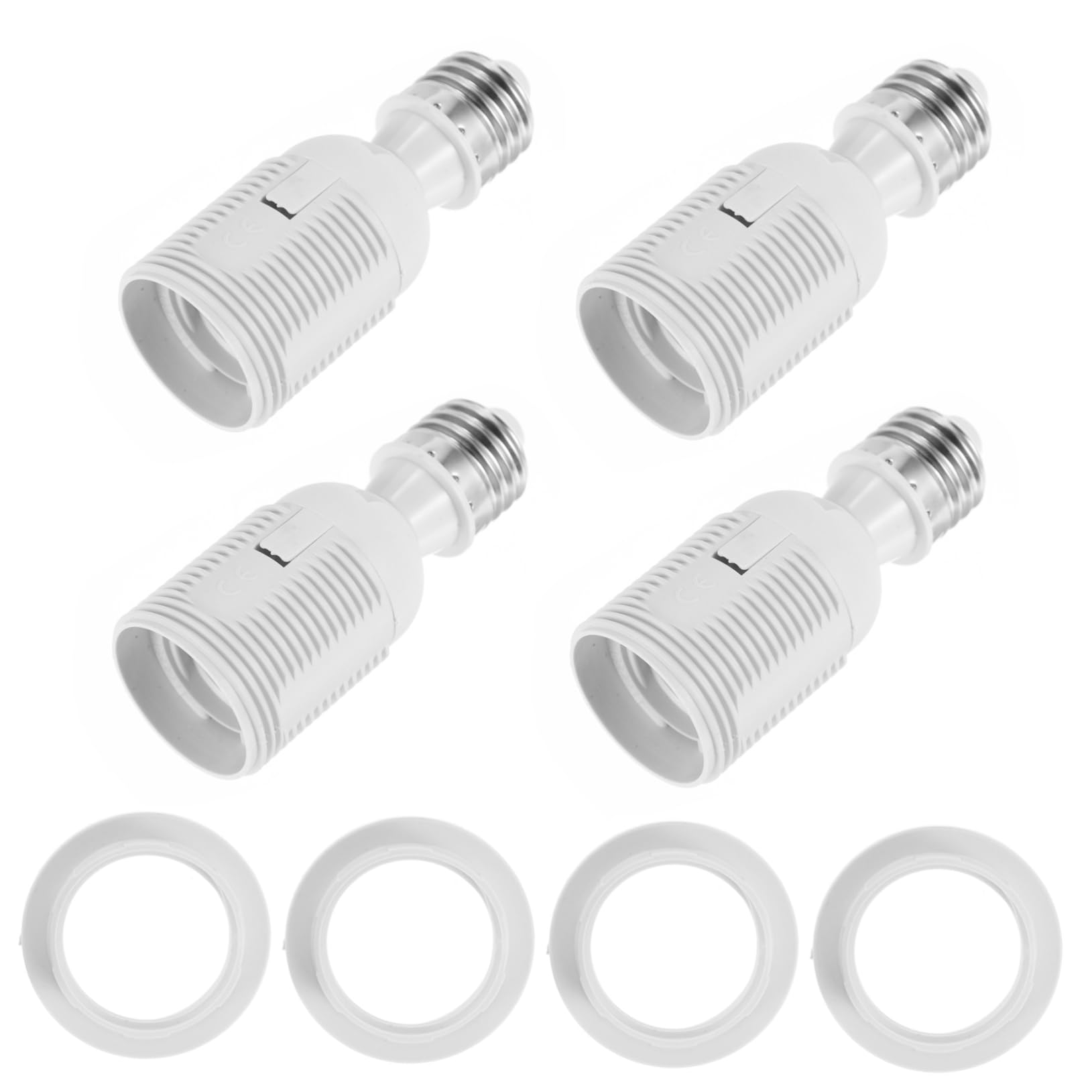 Gadpiparty E27 Lampensockel Adapter Praktische Lampenfassung Konverter Für Glühbirnenverlängerung Weißer Sockel Extender Für Vielseitige Anwendung von Gadpiparty