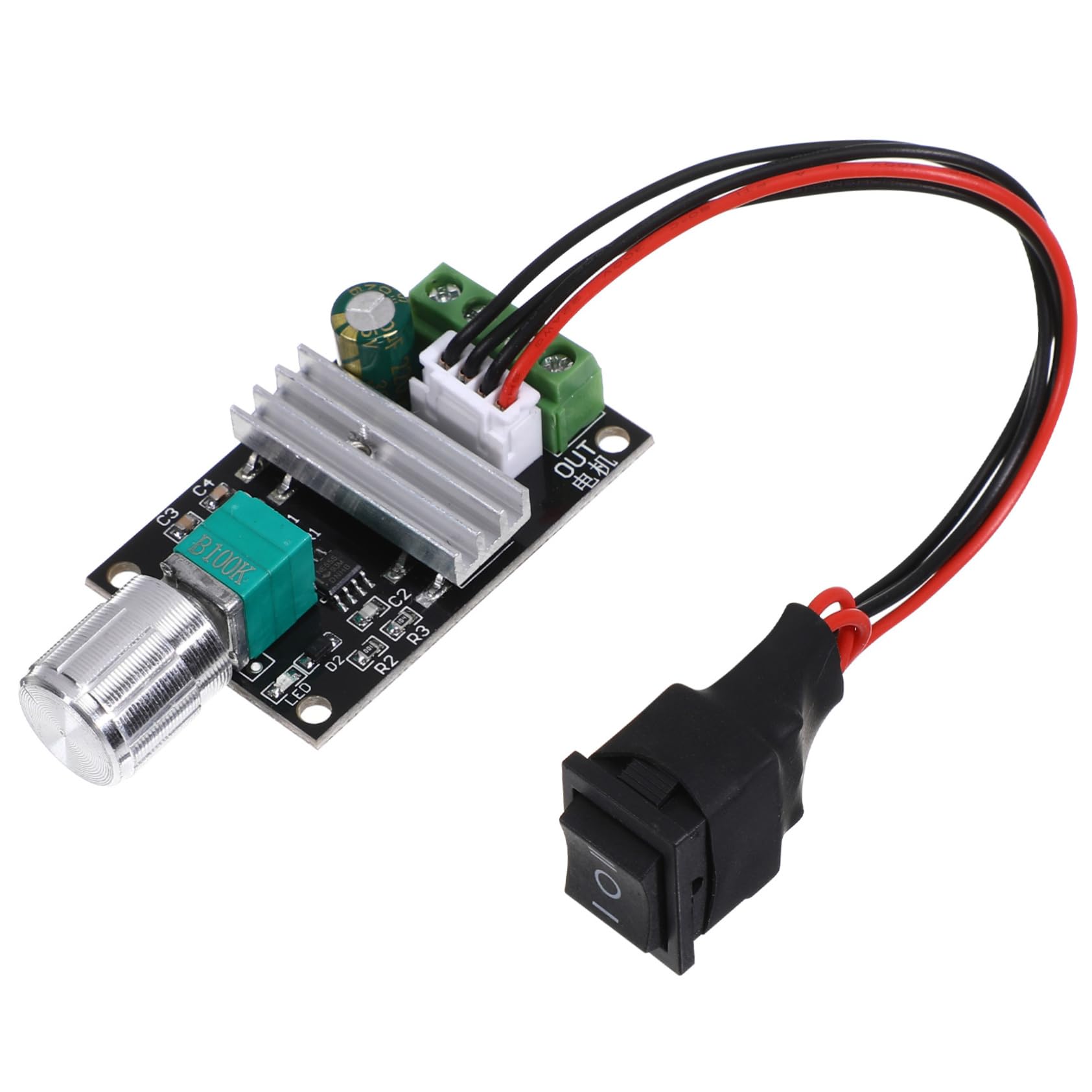 Gadpiparty PWM Motor Controller 1203BB 6V 12V 24V 3A 80W Einstellbarer DC Motorsteuerung Schalter Vorwärts Und Rückwärts Geschwindigkeitsregler Für Elektromotoren Vielseitig Einsetzbar von Gadpiparty