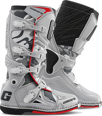 Gaerne Fastback Endurance Snow Camo, Stiefel - Hellgrau/Grau/Rot - 39 EU von Gaerne