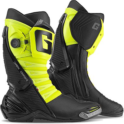 Gaerne GP1 LS, Stiefel - Schwarz/Neon-Gelb - 39 EU von Gaerne