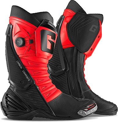 Gaerne GP1 LS, Stiefel - Schwarz/Neon-Rot - 47 EU von Gaerne