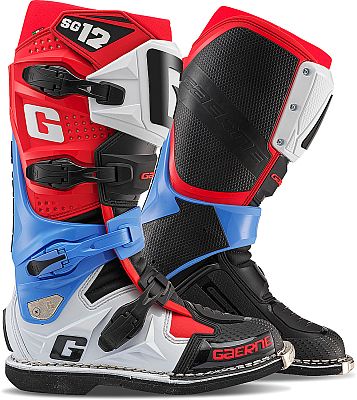 Gaerne SG-12 Realm, Stiefel - Rot/Blau/Weiß - 41 EU von Gaerne