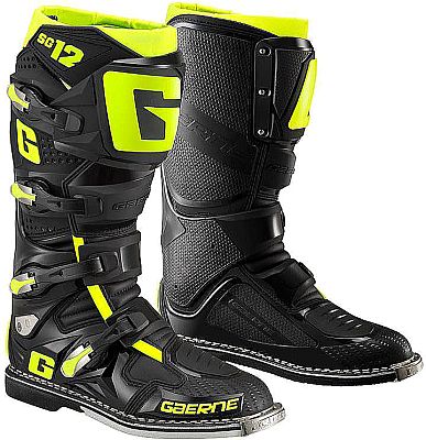 Gaerne SG-12 S24, Stiefel - Schwarz/Neon-Gelb - 46 EU von Gaerne