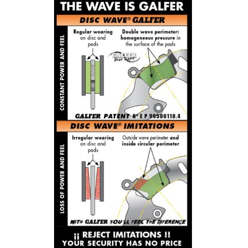 Galfer DF661CRW Bremsscheibe Wave Racing Schwimmend für Triumph Speed Triple 1050 von Galfer