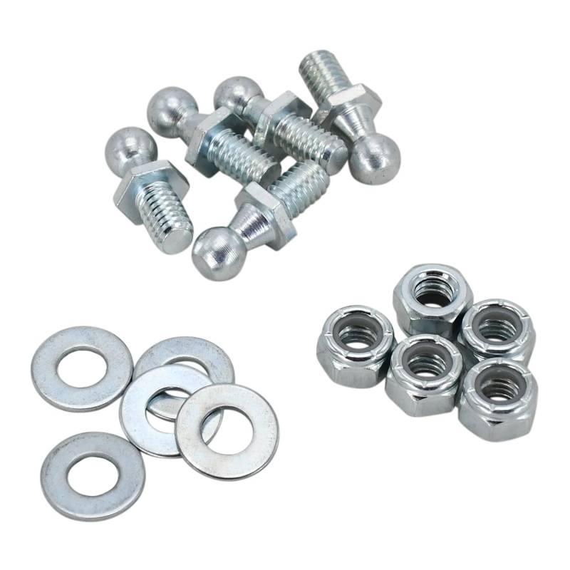 Galloparts Kugelbolzen mit Hardware 5/16-18 Schraubgewinde, 1/2 langer Schaft, 10 mm, kompatibel mit Stoßstreben, kompatibel mit Hebestützen von Galloparts