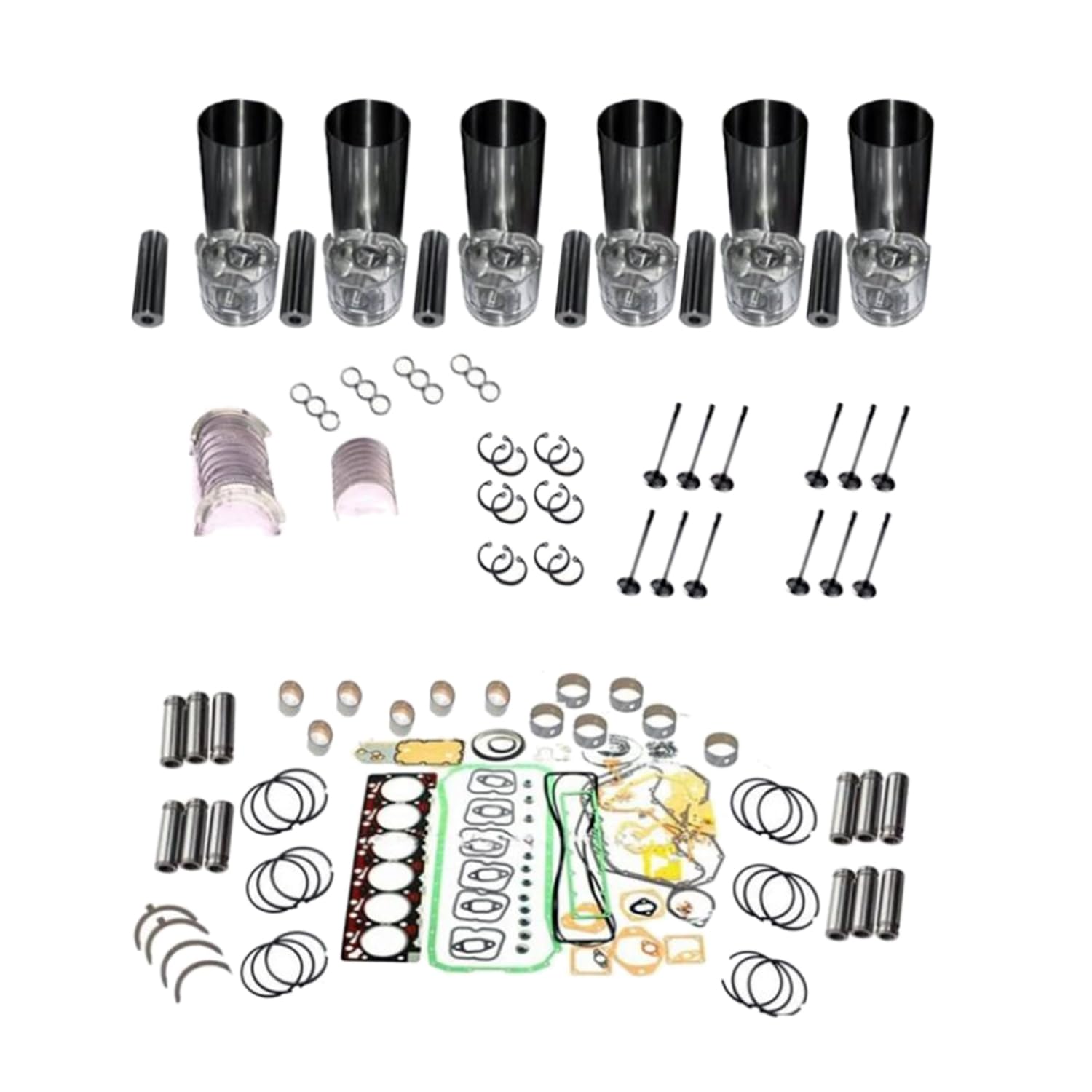 Galloparts Überholung Rebuild Kit Kompatibel mit Hino Motor J08E-T J08E J08ET 6 Zylinder von Galloparts