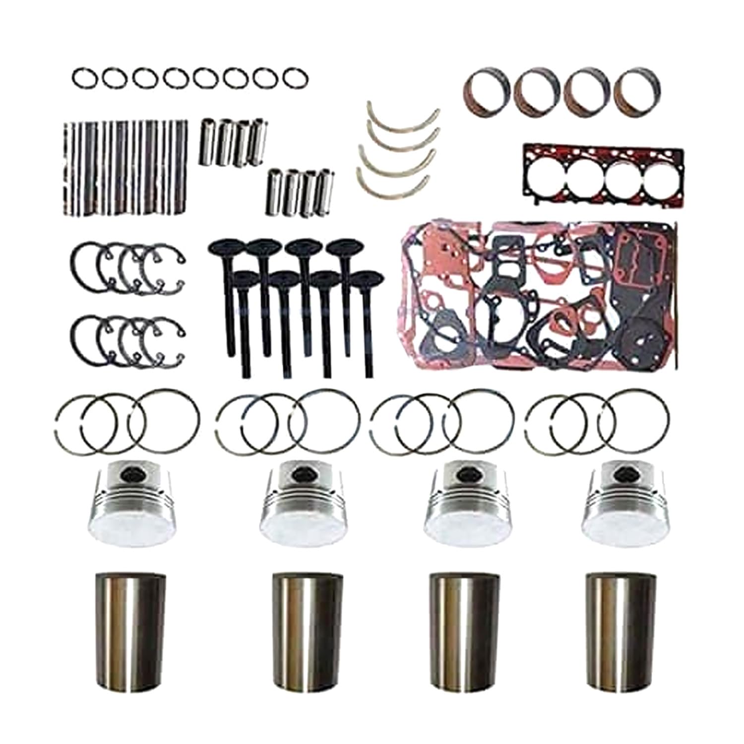 Galloparts Überholung Rebuild Kit Kompatibel mit Mitsubishi Motor 4DR7 2.8L LKW Gabelstapler von Galloparts