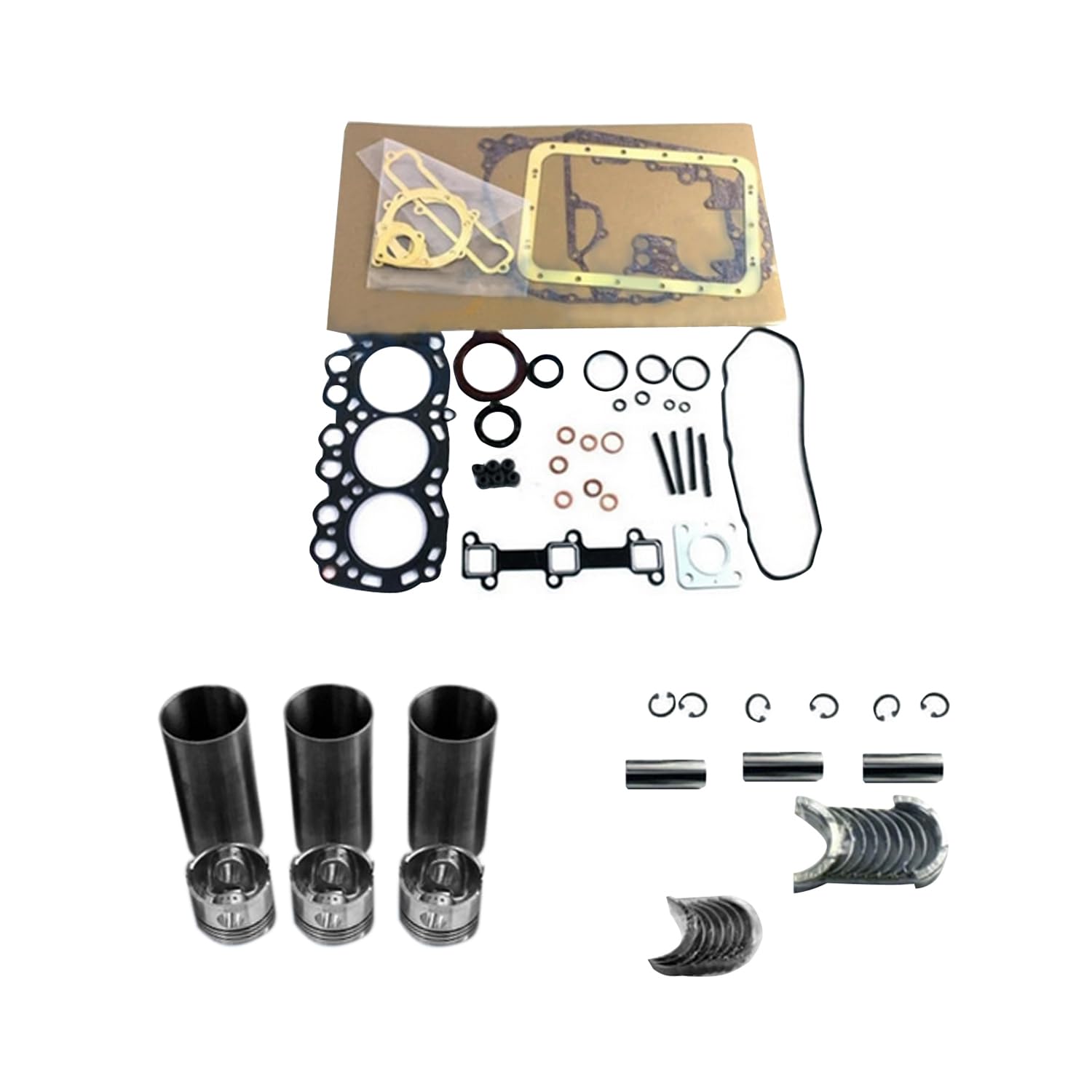 Galloparts Überholung Rebuild Kit Kompatibel mit Mitsubishi Motor L3E L3E-61SDH L3E-SD von Galloparts