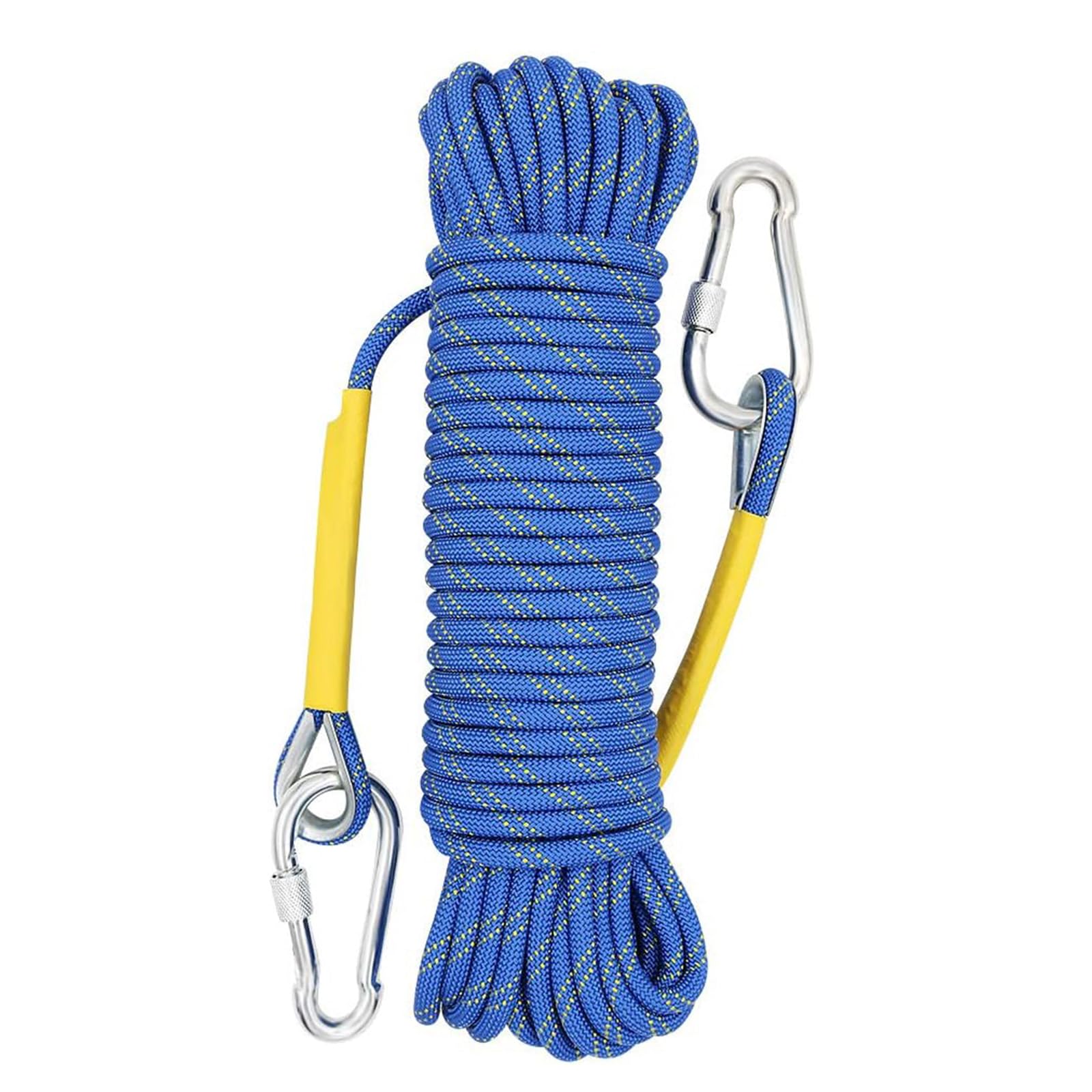 Gangying Kletterseil 8mm Statisches Kletterseil Outdoor Seil Feuerrettungs-Fallschirm-Seil Geflecht Nylon Seil mit 2 20m von Gangying