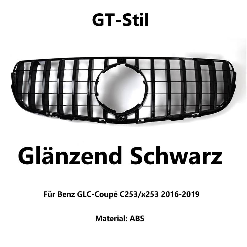 Gangying W253 Kühlergrill Schwarz für W253 X253 GLC 200 GLC 250 GLC 300 Nieren 2016 2017 2018 2019 Nicht verfügbar für GLC 63 GLC 63S von Gangying