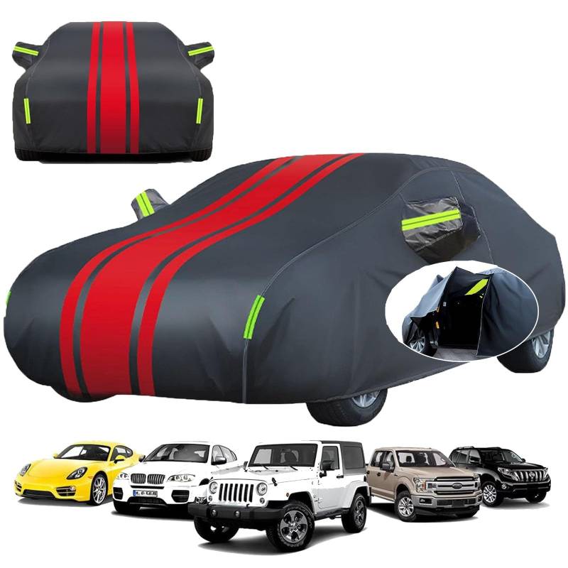 Auto Abdeckplane für 𝖠stra H 𝖳wintop Cabrio 2004-2010 Autoabdeckung für Allwetter Regen Staub Kratzfest Winddichte,Schwarz Rot Langlebig Custom Car Cover mit Aufbewahrungstasche,Bequeme Aufbewahrung von Gaoxianglin