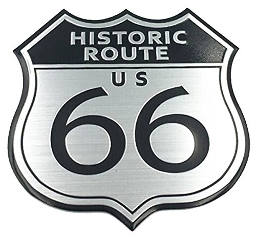 Garage-SixtySix Metall Emblem Aufkleber Historic Route 66 von Garage-SixtySix