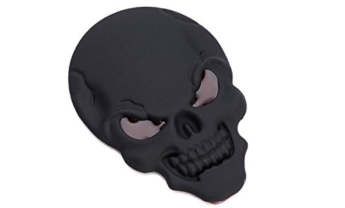 Garage-SixtySix Metall Emblem Aufkleber Skull/Totenkopf Schwarz von Garage-SixtySix