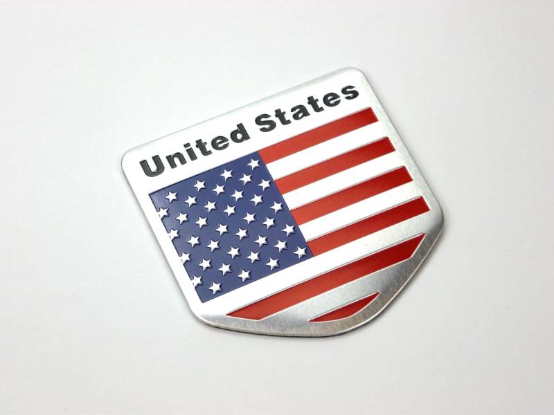 Garage-SixtySix Metall Emblem Aufkleber United States 5-Eck von Garage-SixtySix