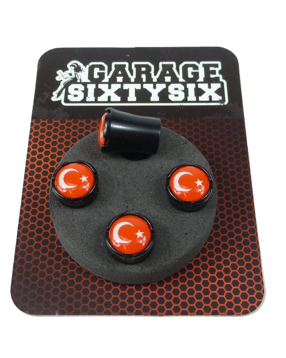 Garage-SixtySix Ventilkappen Türkei Modell Milwaukee Schwarz von Garage-SixtySix