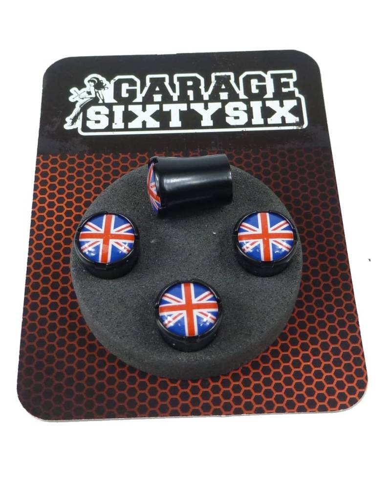 Garage-SixtySix Ventilkappen UK Modell Milwaukee Schwarz von Garage-SixtySix