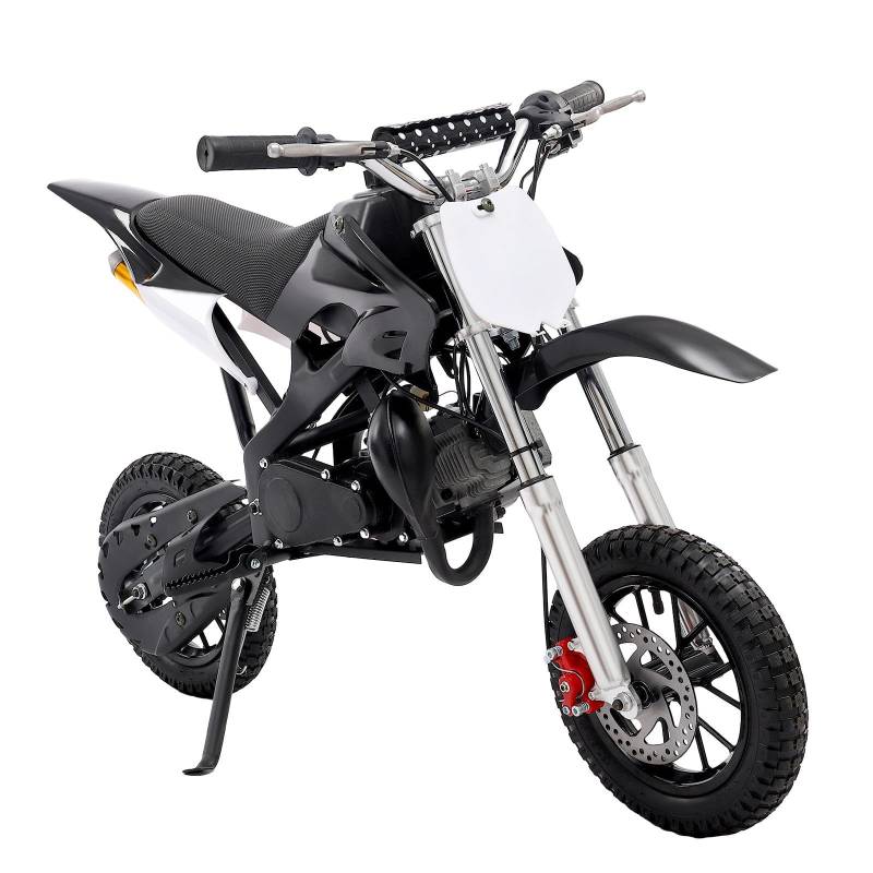 Garbenat Kinder Pocket Bike 49CC Benzin Dirt Cross 2-Takt Dirt Bike für Kinder 8 Zoll Kindermotorrad Mini Pocket Crossbike für von 6-16 Jahren, bis 80KG (Schwarz) von Garbenat