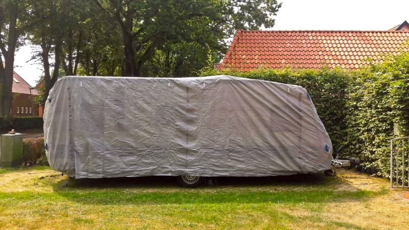 Beach & Pool Schutzhülle für Wohnwagen, Größe S - XL, Abdeckung für Caravan, Schutzhaube, Abdeckplane von GardenPleasure