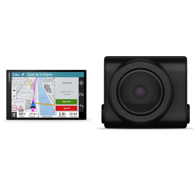 Garmin DriveSmart 86 MT-S – Navigationsgerät mit riesigem 8 Zoll (20,3 cm) & BC 50 – Drahtlose Rückfahrkamera mit 720p HD-Auflösung und Bildübertragung von Garmin