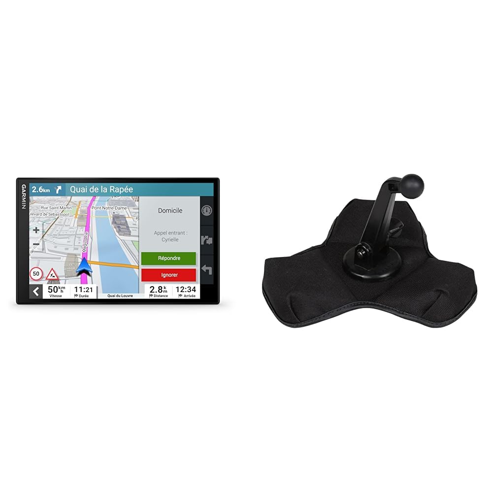 Garmin DriveSmart 86 MT-S – Navigationsgerät mit riesigem 8 Zoll (20,3 cm) & magnetische Halterung für Navigationsgeräte von Garmin