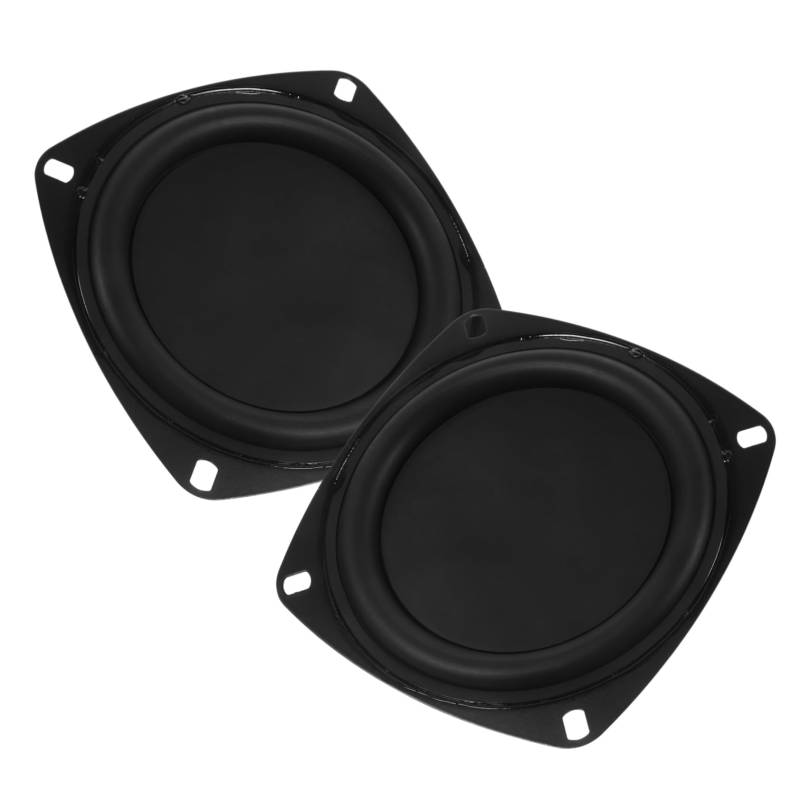 Garneck 2er Set 4 Zoll Passivmembran Für Subwoofer - Hochwertige Bass Membran Aus Eisen Und Gummi Für Optimalen Und - Ersatzteil Für Lautsprecher System von Garneck