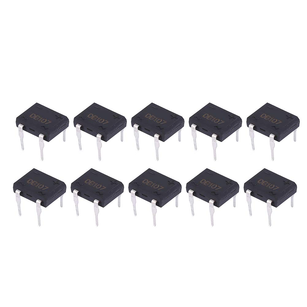 DB107 1A 1000 V Brückengleichrichter Brücke Blei Diodenbrücke für Haushaltsgeräte Industrielle Elektronische Schaltung(10Pcs) von Garosa